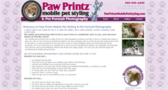 Desktop Screenshot of pawprintzmobilepetstyling.com